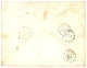 Bureau Central - SHANGHAI : 1861 40c (n°16) 4 Grandes Marges Obl. CECB.Cl (frappe Superbe) + CORPS EXP. CHINE Bau CENTRA - Marques D'armée (avant 1900)