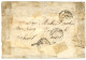 Bureau Central - SHANGHAI : 1861 20c (n°14)x2 Pd Obl. CECB.Cl (frappe Superbe) + CORPS EXP. CHINE Bau CENTRAL Sur Lettre - Army Postmarks (before 1900)