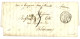 BUREAU A - SAIGON : 1861 CORPS EXP. CHINE Bau A + Taxe 5 (tarif Officier) Sur Lettre Avec Texte Daté "SAIGON" Pour BORDE - Armeestempel (vor 1900)
