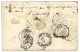 BUREAU A - SAIGON : 1861 20c (n°14) Pd Obl. CECA + CORPS EXP. CHINE Bau A Enveloppe (tarif Soldat Contresignée Par Le Co - Army Postmarks (before 1900)