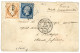 BUREAU A - SAIGON : 1861 20c (n°14) + 40c (n°16) Obl. CECA + CORPS EXP. CHINE Bau A Sur Enveloppe Pour La FRANCE. Verso, - Legerstempels (voor 1900)