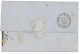 SINGAPOUR Pour SAIGON : 1863 Rare Grand Cachet ETABLISSEMENTS FRANCAIS DE LA COCHINCHINE SAIGON (verso) + Taxe 6 + "Per  - Legerstempels (voor 1900)