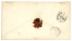 EXPEDITION De COCHINCHINE : 1863 FRANCE 10c (n°13)x2 Obl. CCH + COR. D'ARMEES SAIGON En Bleu + Grand Cachet ETABLISSEMEN - Marques D'armée (avant 1900)