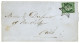 1852 15c Vert (n°2) TB Margé Obl. Etoile Sur Lettre Locale De PARIS Avec Texte. Arrivée Au Verso. Superbe. - 1849-1850 Cérès