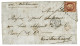1F CERES Pour La TURQUIE : 1853 1F CERES (n°6) TB Margé Obl. Rouleau De GROS POINTS Sur Lettre Avec Texte Pour CONSTANTI - 1849-1850 Ceres