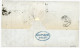 1854 1F EMPIRE Carmin Foncé (n°18a) + Paire 10c (n°13) + 40c (n°16) Obl. DS2 Sur Lettre De PARIS Pour BOSTON (ETATS-UNIS - 1853-1860 Napoleone III