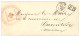 1870 Magnifique Cachet CROIX-ROUGE  SOCIETE DE SECOURS AUX BLESSES MILITAIRES VANNES + T.17 VANNES + P.P Sur Lettre Avec - Guerra Del 1870