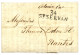 1821 "COLONIE PAR" Manuscrit + 34 ST SERVAN Sur Lettre Avec Texte Daté "SANTIAGO DE CHILE" Pour NANTES. Combinaison Trés - Poste Maritime