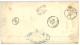 1868 80c (n°24) Bande De 3 Obl. ANCRE + BUENOS-AYRES Sur Lettre Pour L' ITALIE. Double Port à 2F40. Superbe. - Maritime Post