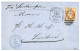 1869 40c (n°31) Obl. Killer Anglais 723 + SOUTHAMPTON /FRANCE/ M.B. Sur Lettre Du HAVRE Pour L' ANGLETERRE. Signé CALVES - Maritieme Post