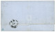 1871 40c BORDEAUX TTB Margé Avec Superbe Nuance ORANGE FONCE Obl. ANCRE + LIGNE X PAQ. FR. N°5 Sur Lettre Pour PALERMO ( - Maritieme Post