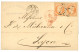 1869 Paire 40c EMPIRE (n°23) Obl. GC 5118 + YOKOHAMA Bau FRANCAIS Sur Lettre Pour La FRANCE. TTB. - 1849-1876: Classic Period