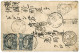 1874 CERES 5c (pd) + 15c + 80c Obl. GC 5118 + YOKOHAMA Bau FRANCAIS + Cachet Japonais Sur Lettre Pour La FRANCE. Verso,  - 1849-1876: Classic Period