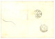 1877 10c CERES (x2) + 40c SIEGE (x2) Obl. YOKOHAMA Bau FRANCAIS Sur Lettre Pour La LYON. Combinaison Trés Rare. Superbe. - 1849-1876: Période Classique