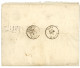 YOKOHAMA - Tarif à 8c Taxé : 1880 4c SAGE (n°88)x2 Obl. YOKOHAMA Bau FRANCAIS + T + Taxe "0,05c" Sur Bande D' IMPRIME (E - 1849-1876: Klassieke Periode