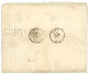 YOKOHAMA - Tarif à 8c Taxé : 1880 4c SAGE (n°88)x2 Obl. YOKOHAMA Bau FRANCAIS + T + Taxe "0,05c" Sur Bande D' IMPRIME (E - 1849-1876: Periodo Clásico