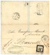 ALEXANDRIE : 1865 FRANCE 15c TAXE (pd) Obl. MARSEILLE + "Par ASSYRIEN" Sur Lettre Non Affranchie D' ALEXANDRIE (EGYPTE)  - 1849-1876: Periodo Classico