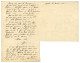 MISSION MARCHAND - FORT DESAIX : Lettre écrite Par Jean Baptiste MARCHAND Datée "F. DESAIX 3/3 98" Adressée Au Lieutenan - Altri & Non Classificati