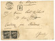 GABON : 1889  Paire Bord De Feuille 25 S/ 20c (n°13) Obl. LIBREVILLE GABON Sur Enveloppe RECOMMANDEE Pour BORDEAUX. Vers - Altri & Non Classificati