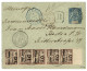 CONGO : 1894 Entier Postal 15c + Magnifique Bande De 5 TTB Margée Du 10c S/ 1F (n°11) Obl. LIBREVILLE + LOANGO A BORDEAU - Altri & Non Classificati