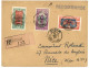 CONGO - OUBANGHI - BOZOUM : 1935 15c + 35c + 2F Obl. Cachet échoppé Avec "BOZOUM" Manuscrit Sur Lettre RECOMMANDEE Pour  - Autres & Non Classés