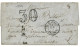 1863 CORR. D' ARMEES INDO-CHINE + Taxe 30 D.T. Sur Lettre Sans Texte Pour La FRANCE. Arrivée Au Verso. RARE. TTB. - Sonstige & Ohne Zuordnung