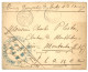 ANNAM - TAM KY Via QUANG-NAM : 1887 QUANG-NAM ANNAM + Grand Cachet Bleu LE COMMANDANT DU CERCLE DE TAM-KY Sur Lettre Pou - Other & Unclassified