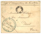 TONKIN : 1896 Grand Cachet Bleu POSTE DE NA-DZUONG TONKIN + Petit Cachet évidé CORPS EXPEDITre TONKIN Pour PARIS. Superb - Otros & Sin Clasificación