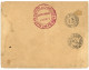 CAMBODGE : 1899 CORPS EXPEDre CAMBODGE Sur Enveloppe(tâches) Pour La FRANCE. Verso, Rare Cachet Rouge TROUPES DU CAMBODG - Andere & Zonder Classificatie