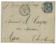 CAMBODGE : 1898 15c Groupe Obl. CORPS EXPEDre CAMBODGE Sur Enveloppe Pour La FRANCE. RARISSIME Sur Timbre. Superbe. - Other & Unclassified
