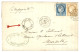 LIGNE O - Escale De PONDICHERY : 1876 CG 15c + 25c Obl. LIGNE O PAQ. FR. N°1 (rarissime Sur Timbres, Non Répertorié) + T - Andere & Zonder Classificatie