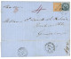 MARTINIQUE - British PACKET AGENT  : 1866 AIGLE 20c + 40c + Taxe Anglaise 4 Sur Lettre Pour LA GUADELOUPE. Verso, Superb - Andere & Zonder Classificatie