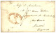 WESTERN AUSTRALIA : 1854 1d Black (SG 1) 2 Pair Canc. Mute Ovals Of Bars On Reverse Of Envelope (tear) From PERTH To ENG - Sonstige & Ohne Zuordnung