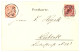 1901 GERMAN CHINA 10pf (n°3II) Canc. TONGKU + CHINA 5c Canc. TANGKU On Card To LUBECK. Superb. - Altri & Non Classificati