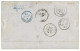 SHANGHAI - BRITISH P.O. : 1873 HONG-KONG 4s (x9) Canc. S1 In Blue Pn Entire To FRANCE. Verso, SHANGHAE In Blue + HONG-KO - Other & Unclassified