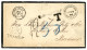 COLOMBIA : 1876 TRANSIT + COLON + SOUTHAMPTON SHIP LETTER + SHIP-LETTER + T + 12 Tax Marking On Envelope From CARTAGENA  - Colombie