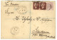 CYPRUS : 1879 1d (pl. 221) X2 + 2 1/2d (pl. 14) Canc. 942 + LARNACA CYPRUS + REGISTERED CYPRUS On Envelope "Via BRINDISI - Cipro (...-1960)