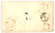 GREAT BRITAIN : 1858 4d (x2) Small Faults Canc. 761 + SUNDERLAND + AUS ENGLAND PER AACHEN FRANCO On VALENTINE To FIUME ( - Altri & Non Classificati