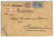 CHINA - VORLAUFER : 1897  2 MARK (v37e) Pair 20pf (v48d)x2 (faults) Canc. SHANGHAI On REGISTERED Envelope To GERMANY. RA - Chine (bureaux)