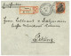 CHINA : 1901 30pf GERMANIA Overprint CHINA (n°12) Canc. TIENTSIN On REGISTERED Envelope To PEKING.  Very Rare Stamp On C - Deutsche Post In China