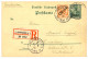 CHINA : 1902 P./Stat 5pf + 25pf (n°5I) Canc. SHANGHAI Sent REGISTERED To GERMANY. Signed STEUER. Superb. - Chine (bureaux)