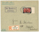 PALESTINE German P.O. : 1906 25P On 5 MARK (michel 47a) Canc. JAFFA + Boxed AUS RAMLCH PALÄSTINA On REGISTERED Envelope  - Turchia (uffici)