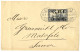 SAMOA - BRITISH OCCUPATION : 1914 G.R.I 3 SHILLINGS On 3 MARK (n°12I) Canc. APIA On Envelope To MATAFELE. Variety (trunc - Samoa