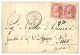 TUNIS - ITALIAN P.O. To GREECE : 1871 ITALY Pair 40c Canc. 235 + TUNISI POSTE ITALIANE On Cover To PIREO (GRECE). Rare D - Andere & Zonder Classificatie