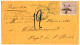 GUATEMALA : 1879 4r Lilac "Star" Cancel + CORREOS GUATEMALA + Rare Entry Mark OUTREMER V.ANGL. PARIS In Blue On Envelope - Guatemala