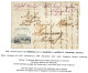 1848 Boxed LANDMAIL/ PORT In Blue + BORDEAUX In Red  On Entire Letter From BORDEAUX (FRANCE) To SAMARANG (ILE De JAVA).  - Niederländisch-Indien