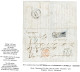 1848 Boxed LANDMAIL/ PORT In Blue + ROTTERDAM + P.F. In Blue + HONG-KONG (verso) On Entire Letter To DJOKJAKARTA (JAVA). - Niederländisch-Indien