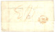 1864 BATAVIA/ FRANCO + Boxed INDIA PAID BY BATAVIA + Red INDIA PAID On Entire Letter To ENGLAND. Verso, SINGAPORE P.O. I - Netherlands Indies