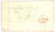 1864 BATAVIA/ FRANCO + Boxed INDIA PAID BY BATAVIA + Red INDIA PAID On Entire Letter To ENGLAND. Verso, SINGAPORE P.O. I - Nederlands-Indië
