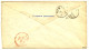 PORTUGUESE COLONIES - CAP VERT : 1885 CROWN 100r Canc. S.VINCENTE On Envelope 'FLAG SHIP LANCASTER" To USA. Verso, FLAGS - Islas De Cabo Verde